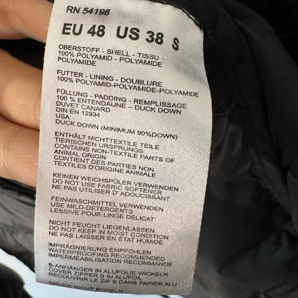 Bogner Fire & Ice e-D Down Jacket Mens S Black Puffer Coat Quality Made Warm EUC - Picture 13 of 15